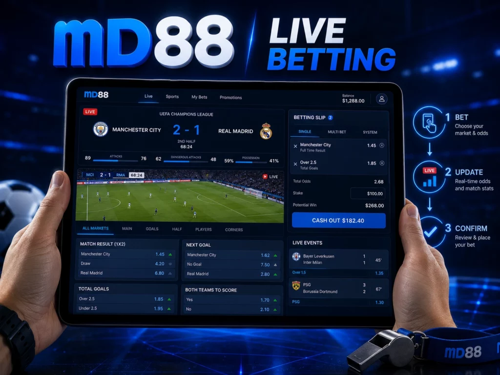 How Live Betting Works on MD88